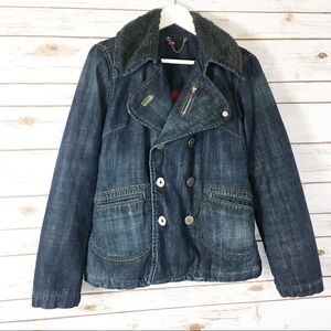 [ Diesel ] Jean Double Breast Jacket Size L